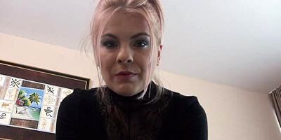 Stepmom caught me jerking off and lets me cum on her feet