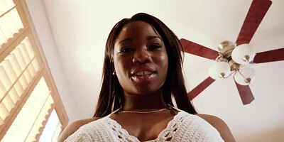 Busty ebony woman Mya Mays rides Van Wylde's hard cock