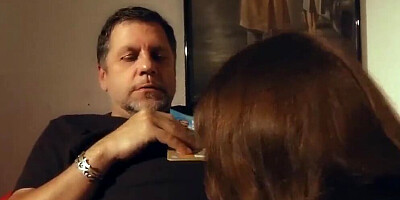 Step dad fucks step daughter while mom is away at school meeting