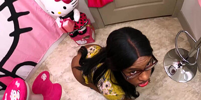 Dirty DaughterInlaw Cleaned up by Stepdad old Cock, Sheisnovember Ebony Teen Hardcore Nipples out