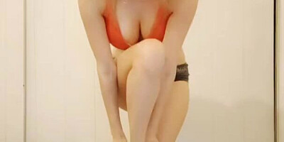 Busty MILF Strip Dance Show for Horny Fans