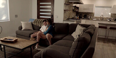 Teen chick shares her hung boyfriend with that slutty stepmom