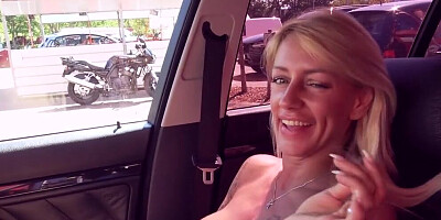 Amateur tattooed woman is filmed POV style while sucking off her husband