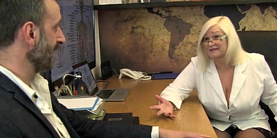 Mature grandma sucking dick