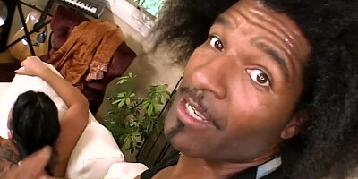 Curly-haired black guy Jack Napier fucks amazing MILF Sienna West