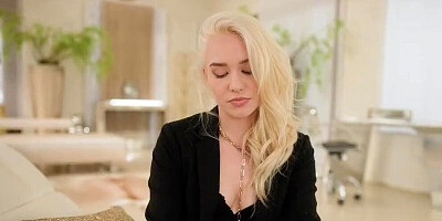 Lifeselector - Petite blonde Barbie Brill wants to settle big dick rumours