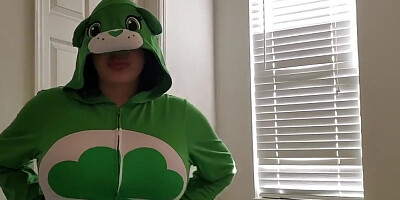 I FUCKED MY BIG ASS LITTLE STEPSIS IN A CAREBEAR ONESIE ON ST PATTYS DAY