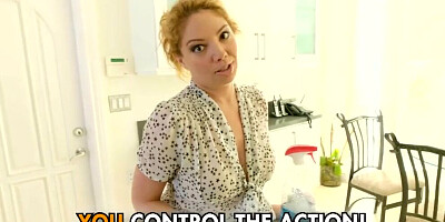 Step Daughter gives Dad a POV Blowjob