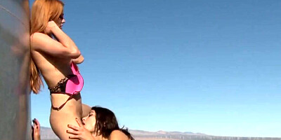 Jayme Langford & Raven Rockette enjoy in a hot lesbian action
