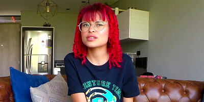 Petite 18 Year Old Redhead Latina Amateur HUGE COCK 69 In Fake Casting