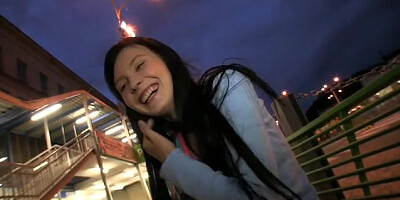 PublicAgent Timea looks Great in Underwear and Sucking my Cock