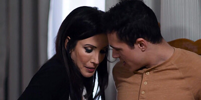 Stepson Sitting In The Living Room Staring At Her Stepmom Ass - Shay Sights