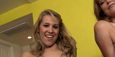 Big Tit Freckled Stepmommy Has Threesome Fuck With Stepdaughter