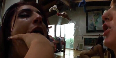 EvilAngel Pornstars Swapping Spit and being Nasty