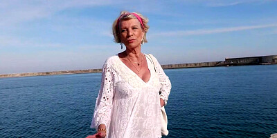 Dirty mature woman Eva Delage is fucked by two horny guys