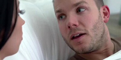 Brunette cutie Alex Coal is spanked and fucked by a stepbro