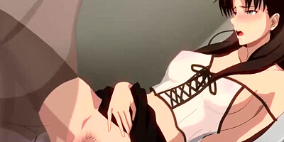 Anime chick is craving for some action in this scene