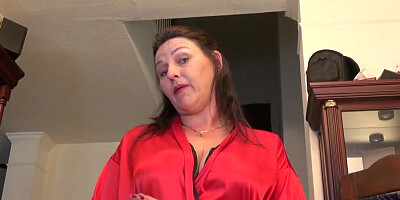 AuntJudys - Your Big Ass Full Bush Step-Aunt Joana gives you a Taboo Massage (POV Experience)