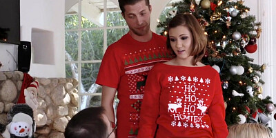 Riley started teasing her stepbros cock