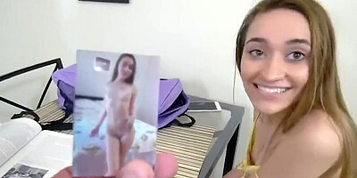 Threesome Nerdy Stepsister gives a Helping Hand Orgasm