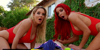 Brazzers - Sexy Lifeguards Nicolette Shea & Savannah Bond Save a Cock