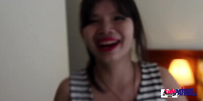 Thai girl Nana vs. really big cock