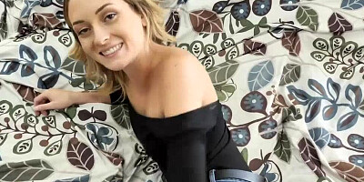 Alluring POV blonde Charlotte Sins is easily turned on and lured into sex