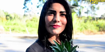 Thick ass brunette Latina adores passionately bouncing on the stiff pecker