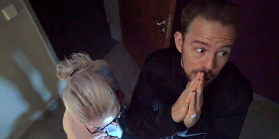 Naughty blonde chick is getting her puss nailed with a fat cock