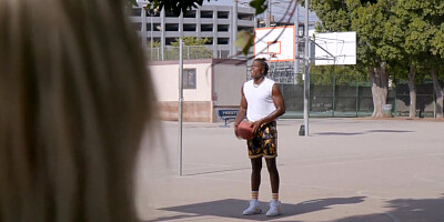 BLACKED this White Chick just Hangs out at the Court Waiting for BBC
