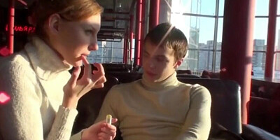 Two amateur stepsiblings adore filming their sexual adventures and naughty sex games