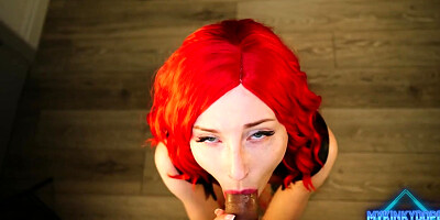 Cute Readhead Girl Blowjob (definitely not Sad Porn)