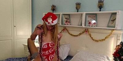 Sasha Bikeyeva sits on man's face and sucks his dick afterwards