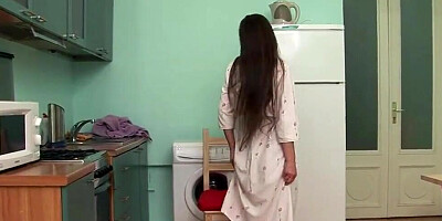 Slutty mom is drilling that hairy pussy with a dildo