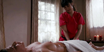 Muscular Ariel X Bartered her pussy for Petite Jades Massage Services