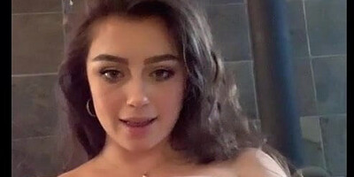 Beautiful amateur brunette lets you enjoy her gigantic natural jugs