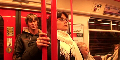 Slender blond lad goes out in hopes of finding a hot GILF