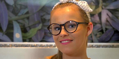 Blonde Jillian Janson knows what to do when she is alone