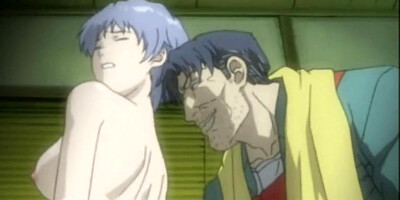 Cutie anime coed gets squeezed her tits and fucked by pervert