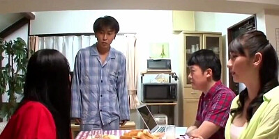 Horny Asian Couple Is Having Sex In The Kitchen After Dinner