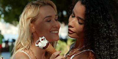 BLACKED Kelly shares her BF's huge BCC with sexy bestie Mia