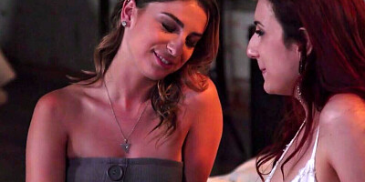 Two young lady friends resort to lesbian sex when they are feeling super horny