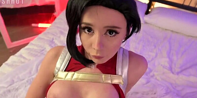 Alice Bong gets her tight hole destroyed with a hard dong