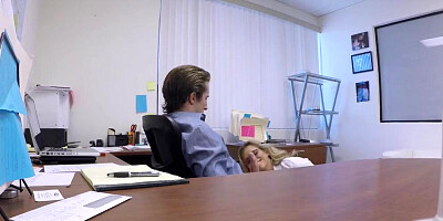 SpyFam Step Son Office Anal Fuck with Step Mom Cory Chase at Work