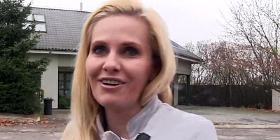 Public Agent Blonde MILF with Big Boobs Fucks a Stranger for Cash