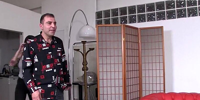 Curvaceous Asian lady is pumped up her snatch by a white man