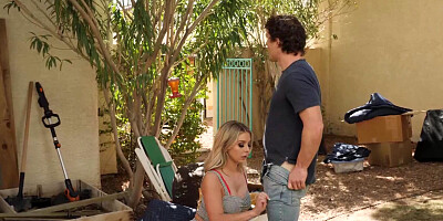 Amazing MILF Madelyn Monroe is getting shagged on the couch