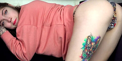 Horny amateur chick takes a long shaft deep in her asshole in this homemade video