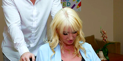 Blonde MILF Kate Dee is being fucked at the job interview