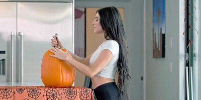 Theodora Day and her girlfriend are sharing their bud's hard pecker